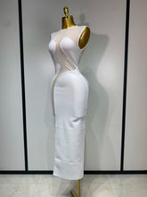 High Quality Sexy O Neck Mesh Bodycon Bandage Dress Evening Party Gown 2025 Celebrity Elegant Luxury Birthday Club Dresses